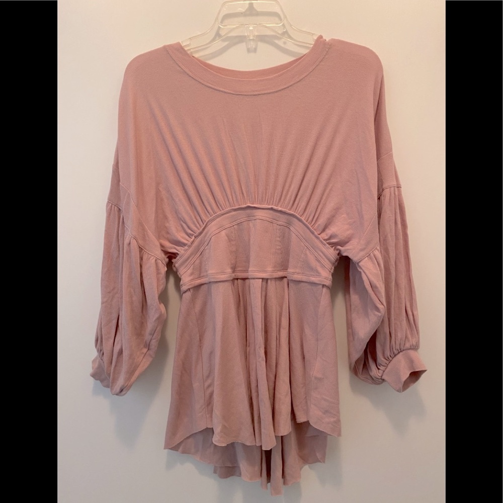 NWOT Free People smoky pink top